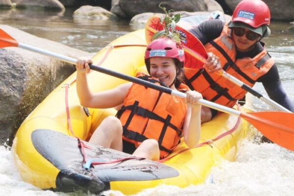 White Water Rafting Along Mae Tang River ,Sticky waterfall and Free Transfer to Tiger Kingdom.